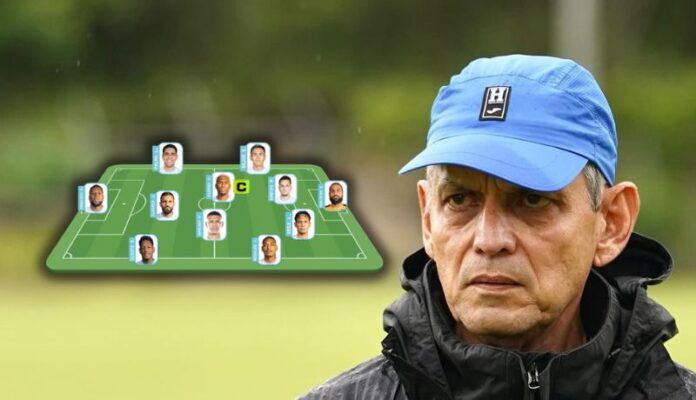 Rueda y su once ante Costa Rica