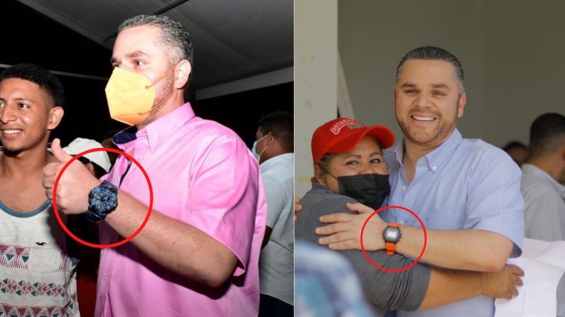 David Chávez presume su Casio David Chávez presume su Casio