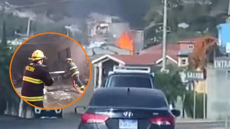 incendio residencial Las Cascadas