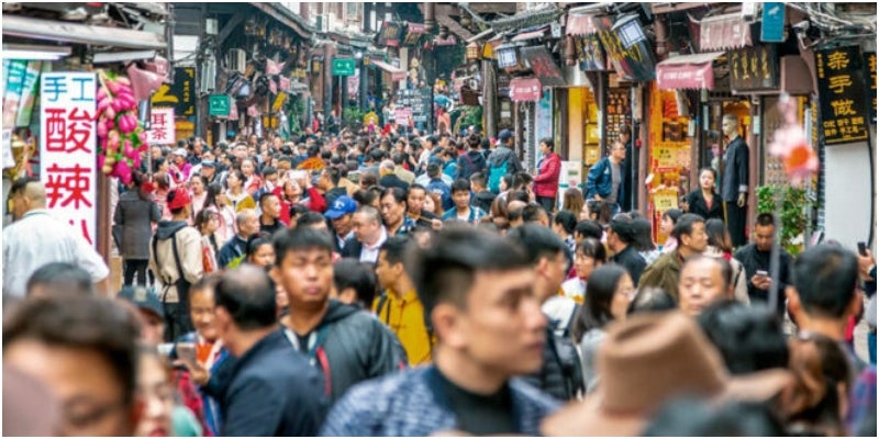 población de China población de China