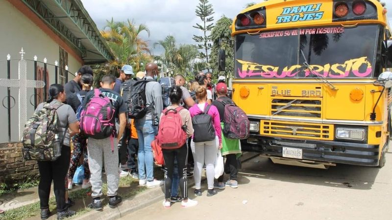 Ingreso de migrantes a Honduras