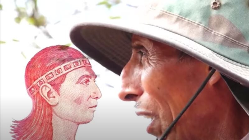 Rostro del billete de 1 lempira