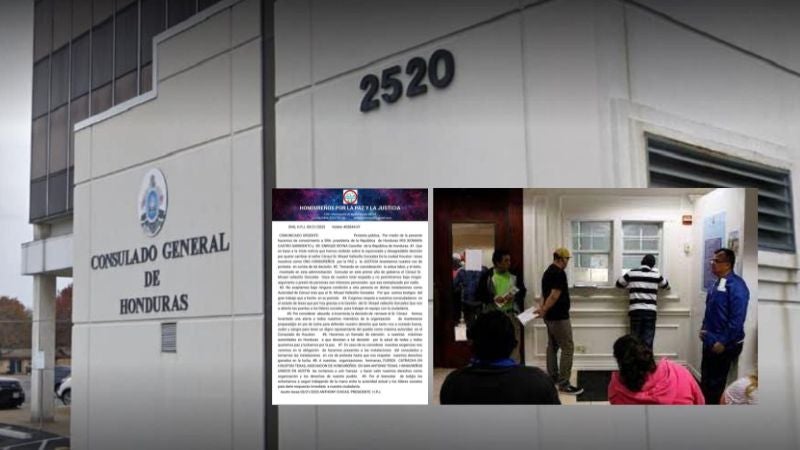 Hondureños Texas protesta Cónsul