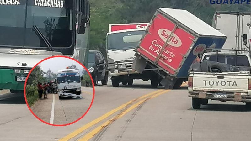 Carros Sarita choque Olancho