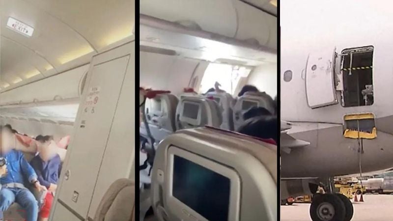 hombre que abrió puerta de avión hombre que abrió puerta de avión