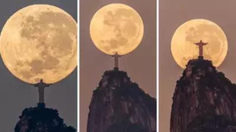Curiosa Fotógrafo espera 2 años para captar al Cristo Redentor
