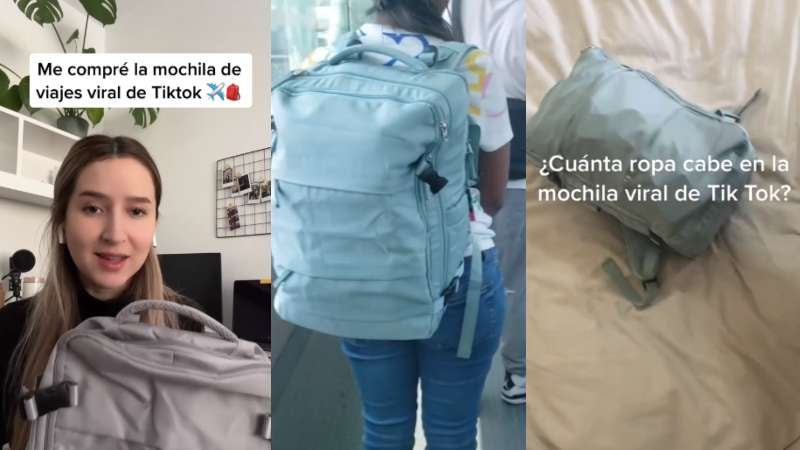 Mochila de viaje TikTok Mochila de viaje TikTok