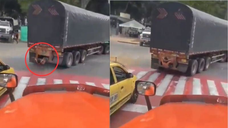 Hombre hace abdominales en camión Hombre hace abdominales en camión