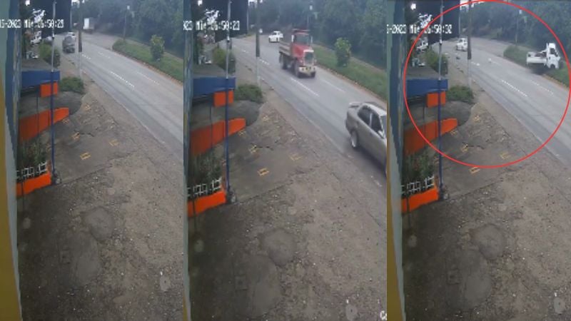 Captan accidente provocado por un taxista en San Pedro Sula