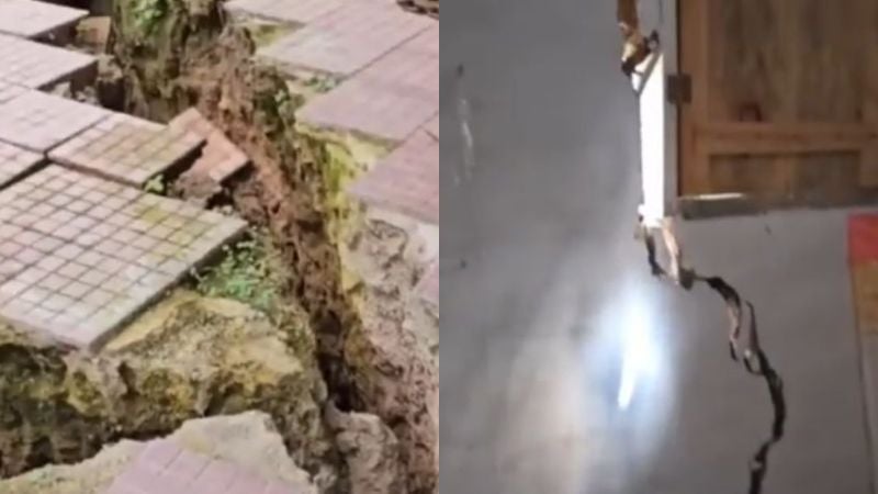 Falla geológica en Yuscarán