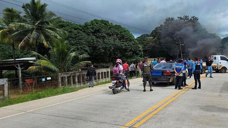 Toma en carretera a Danlí