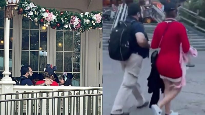 VIDEO| Luis Redondo disfrutó de un paseo navideño en Disneyland