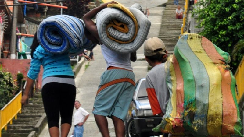 víctimas de desplazamiento forzado