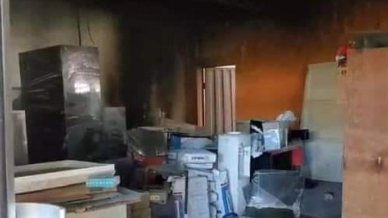 Incendio en alcaldía de Namasigüe