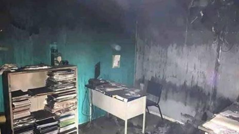 Registran incendio en la Distrital de Potrerillos, Cortes