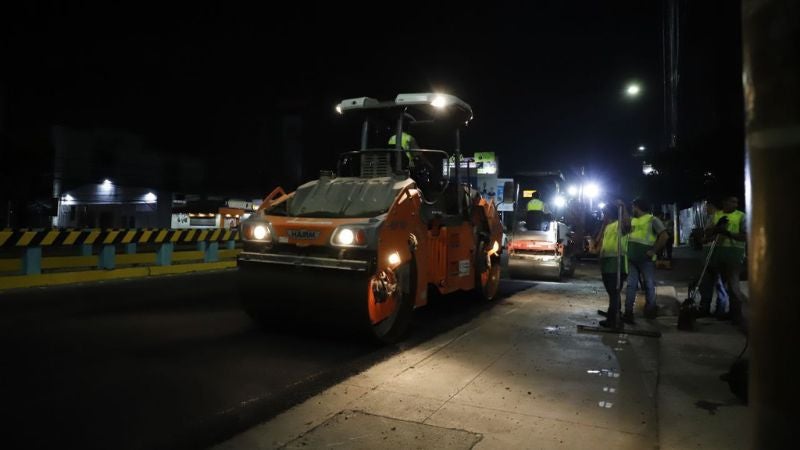 Obras viales en Tegucigalpa
