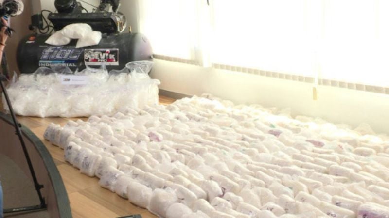 Incautadas en España 1,8 toneladas de metanfetamina del cartel de Sinaloa