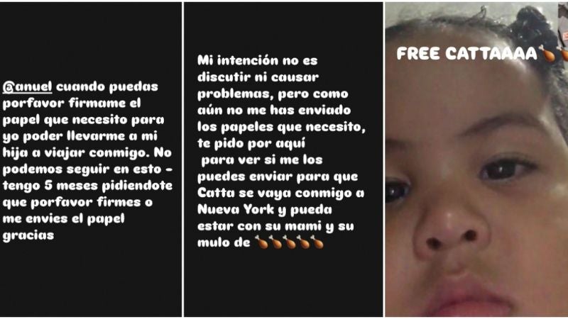 A través de redes sociales Yailin le pide a Anuel que le firme documento para su hija
