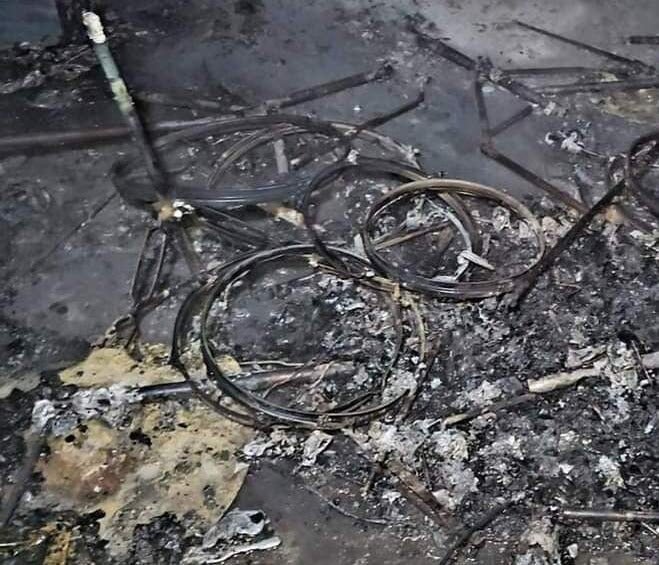 Iglesia de Copán incendio