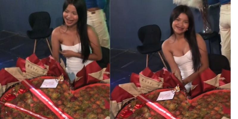 "El hombre ideal" Sorprenden a hondureña al regalarle un ramo de lichas