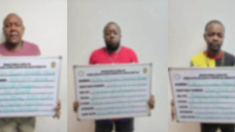 Hombres capturados cocaína