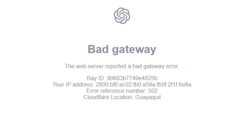 caída mundial ChatGPT