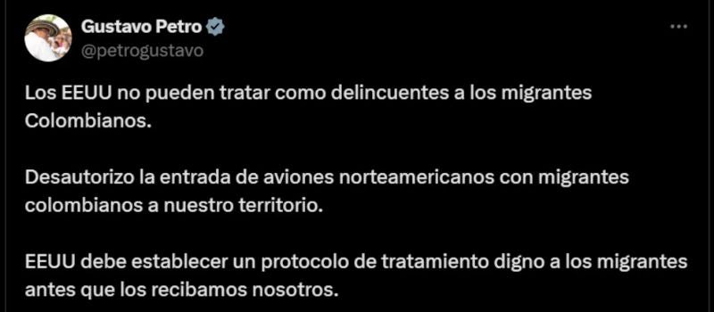 Gustavo Petro estadounidenses en Colombia
