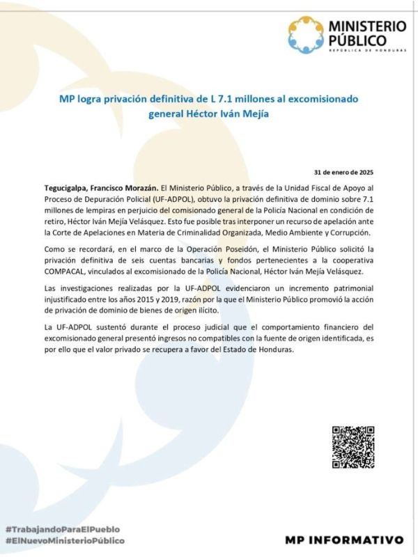 privación de bienes Héctor Iván Mejía