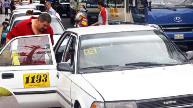 taxistas Tegucigalpa incremento pasaje