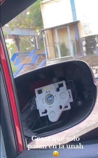 Inseguridad en la UNAH estudiante hurto carro