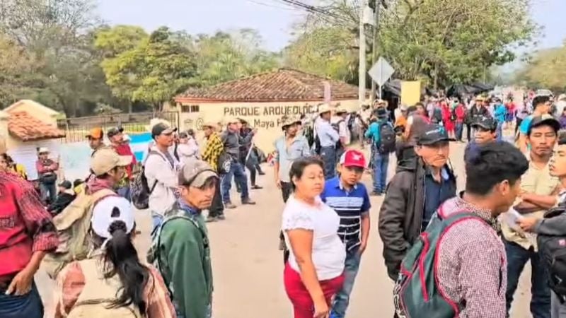Mayas-Chortíes protestan en Copán Ruinas