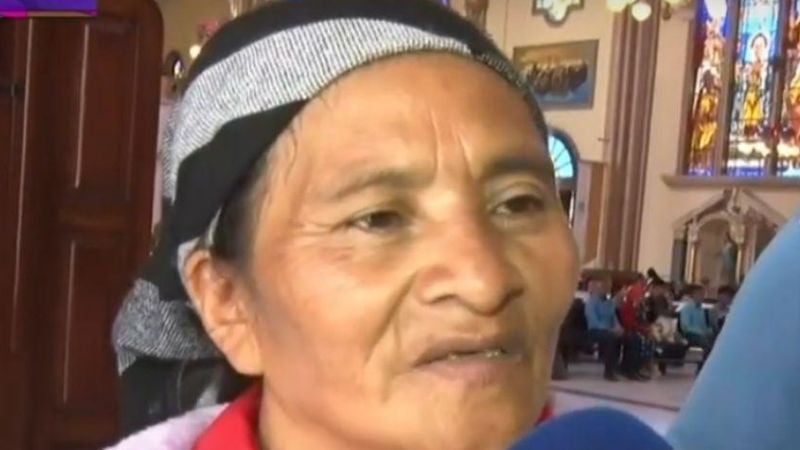 hondureña ruega a Virgen de Suyapa