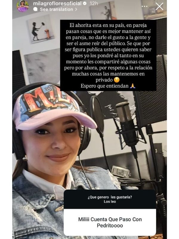 Milagro y su pareja
