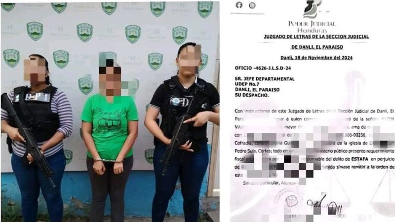 Mujer estafa