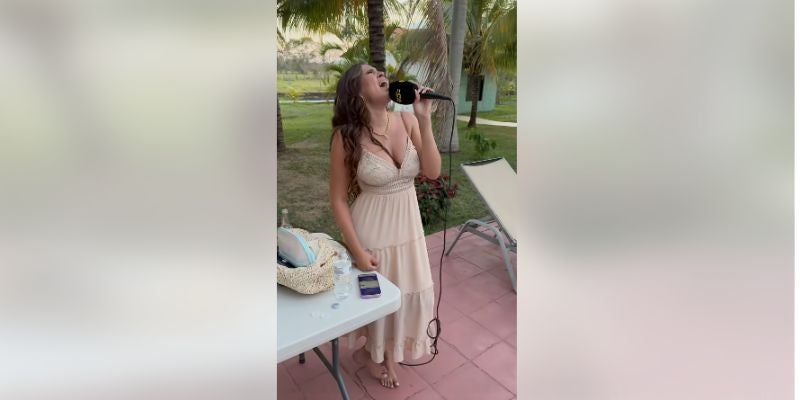 ¿Con dedicatoria?: Alejandra Rubio canta "Te quedó grande la yegua"