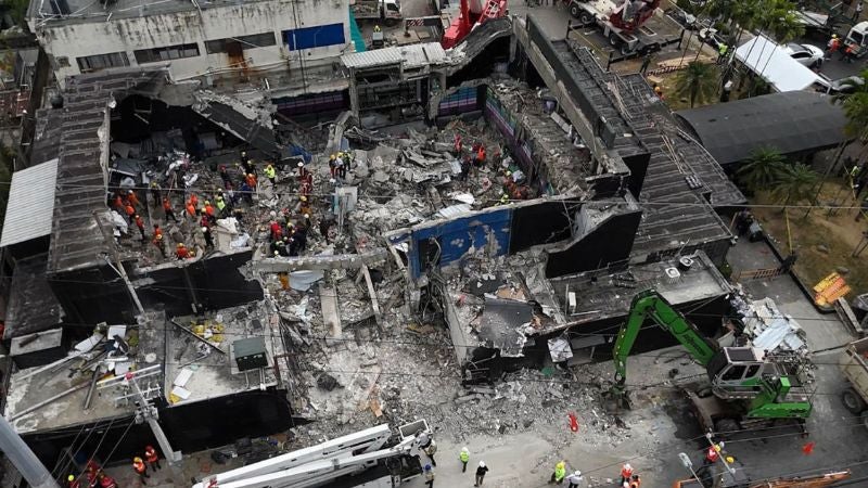 Colapso de discoteca en República Dominicana.