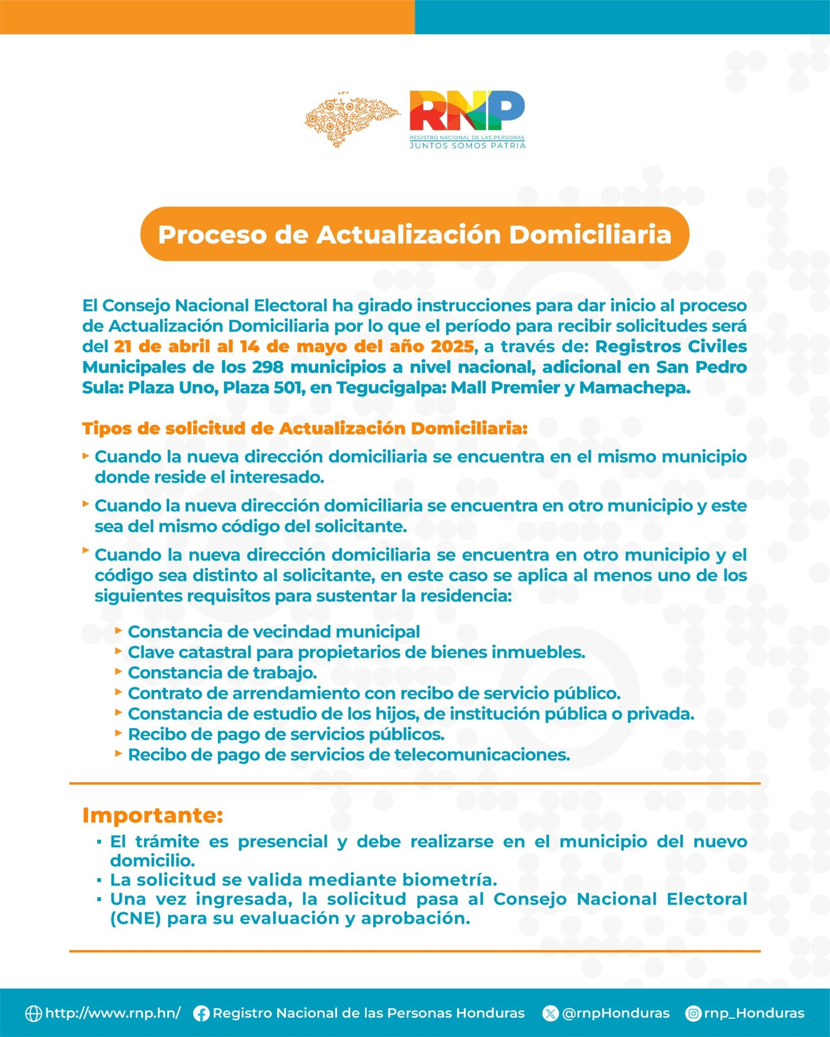 Comunicado del RNP