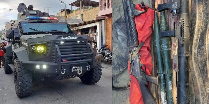 Decomisan lanzacohetes con los que pretendían atacar vehículos Black Mamba