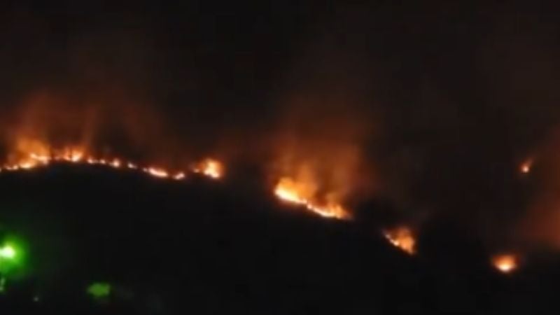 Incendio forestal El Durazno