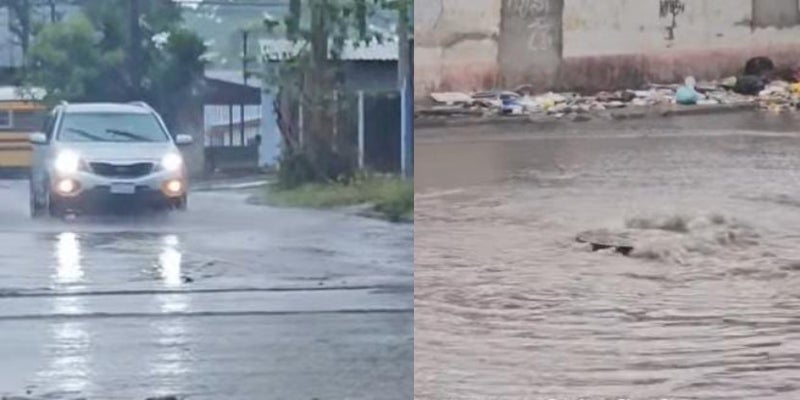 Lluvias generan peligro en calles de San Pedro Sula