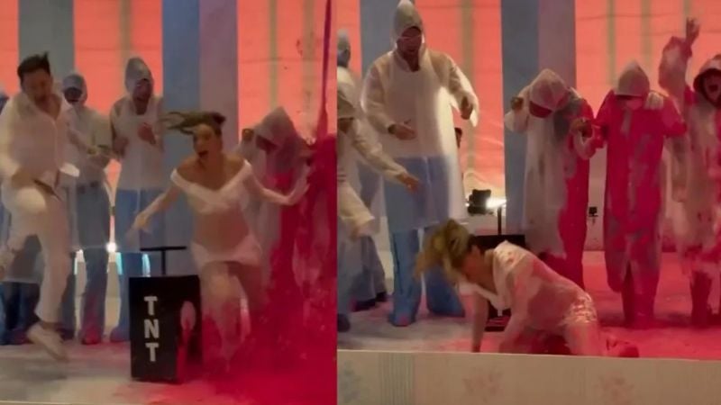 Lele Pons sufre peligrosas caídas en la revelación de género de su bebé