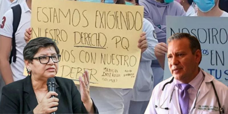 Ante lenguaje despectivo de la ministra Paredes, Secretaría de la Presidencia interviene en diálogos con médicos