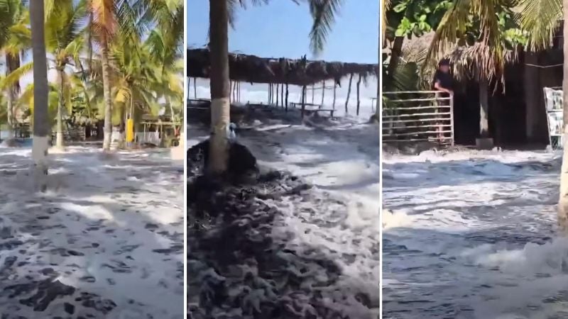 Más de 12 comunidades paralizadas en la zona sur por invasión del mar