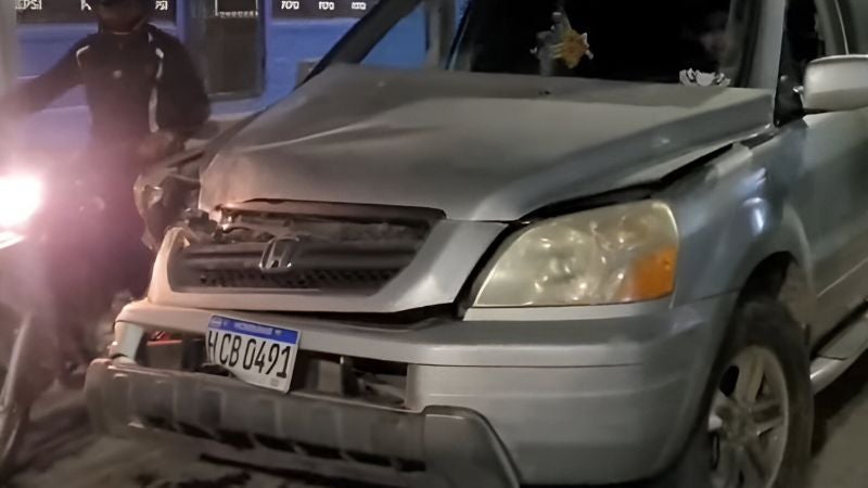 choque camionetas Siguatepeque