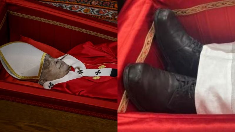 zapatos negros papa Francisco