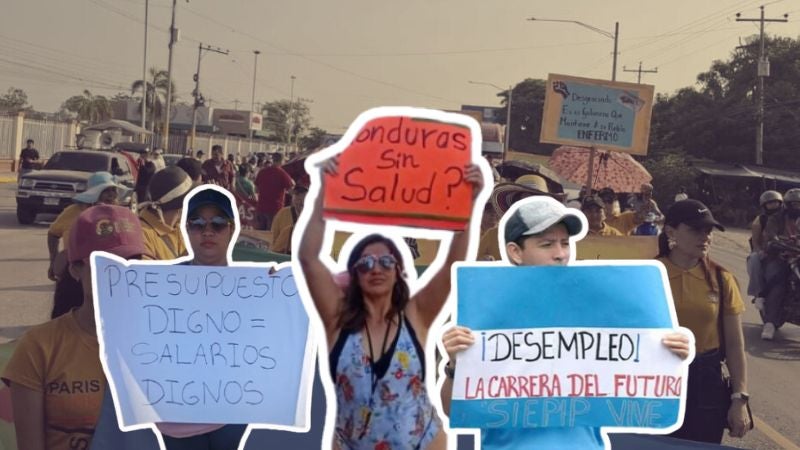 Marcha del 1 de mayo en Honduras