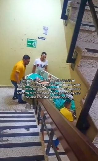 Indignación por paciente bajado en camilla Hospital Escuela