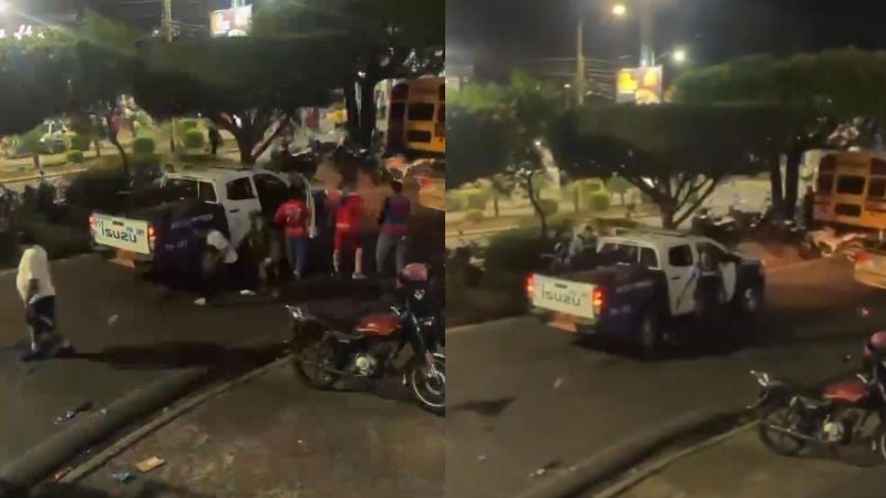 Policías disparan al aire durante celebración del triunfo del Olimpia en la capital