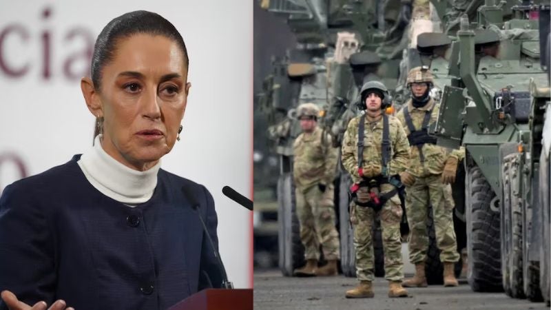 Sheinbaum rechaza militares de EEUU