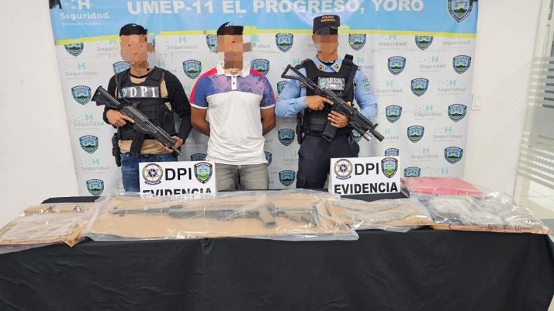 Arrestan en El Progreso a sicario de la MS-13